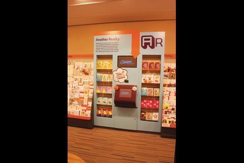 Clintons has made much of its augmented reality card kiosk, where people can play games as they make their card choices